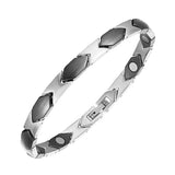 Oktrendy Beauty Stainless Steel Ceramic Women Bracelet Bangle Magnetic Jewelry