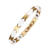 Oktrendy Beauty Stainless Steel Ceramic Women Bracelet Bangle Magnetic Jewelry