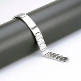 Engrave Stainless Steel ID Bracelet Wristband Bangle
