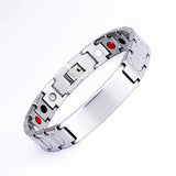 Engrave Stainless Steel ID Bracelet Wristband Bangle