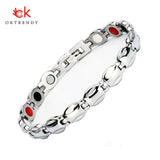 Energy Healing Bracelet Stainless Steel Magnetic Therapy Bracelet