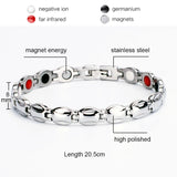 Energy Healing Bracelet Stainless Steel Magnetic Therapy Bracelet