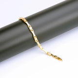 Stainless Steel Magnetic Bracelet with Pink Rhinestones