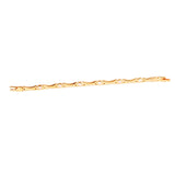 Stainless Steel Magnetic Bracelet with Pink Rhinestones