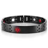Oktrendy Medical Alert ID Bracelet for Men 316L Stainless Steel Male