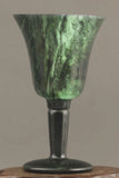 Vintage Hand Carved Natural Jade Goblet Cup