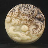 Vintage Jade Hand Carved Dragon Seal 24