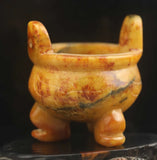 Old Natural Jade Carved Dragon Statue Bottle