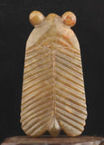 Vintage Hetian Jade Hand Carved Cicada Pendant