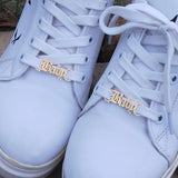 Old English Baby Girl Stainless Steel Angel Shoe Buckle