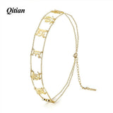 Old English Choker Necklace Personalized Letter Gothic Delicate Choker Jewelry