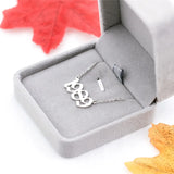 Old English Initial Necklace Letter Charm Choker Stainless Steel 15*13mm
