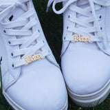 Old English Left Right Shoe-Buckle For Baby Girl Gift Gothic Jewelry