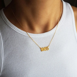 Old English Year Necklace, Birth Year Necklace, Customized Year Necklace