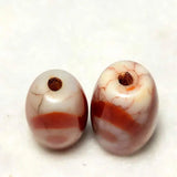 Red Agate Dragon 3 Eyes DZI Beads 11*20mm