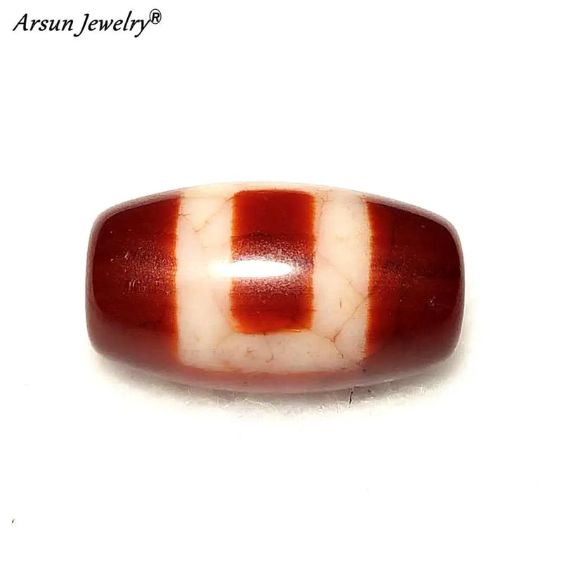 Red Agate Dragon Pattern DZI Beads, 11*20mm, Amulet Jewelry DIY