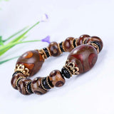 Tibetan Dzi Bracelet Three Eyes Jade Jewelry