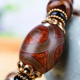 Tibetan Dzi Bracelet Three Eyes Jade Jewelry