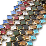 OlingArt 10MM Glass Crystal Side Plating Beads DIY Jewelry Making