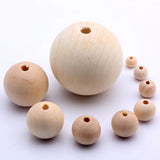 OlingArt 12MM 100pcs Natural Wooden Round beads DIY crafts jewelry Making