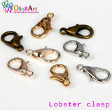 OlingArt Lobster Clasps Bronze/Gold/Silver Hooks for DIY Jewelry Making