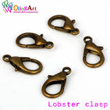 OlingArt Lobster Clasps Bronze/Gold/Silver Hooks for DIY Jewelry Making