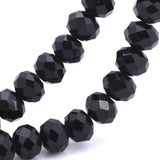 OlingArt 3/4/6/8/10mm Round Glass Beads Rondelle Austria faceted crystal Lake bl