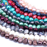 OlingArt Natural Pearl Oval Beads 45PCS DIY Jewelry Making