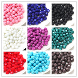OlingArt 6MM 1000PCS/Lot Rubber Glass Beads High Candy Neon Matte