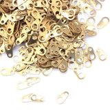 Plated Silver Metal Crimp End Caps Beads for DIY Jewelry Making