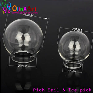 6pcs Glass Pendant Wish Bottle Necklace DIY Women Gift