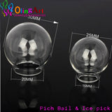 6pcs Glass Pendant Wish Bottle Necklace DIY Women Gift
