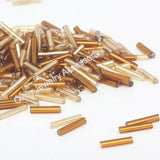 OlingArt &Silver 145g Silver-Lined Glass Seed Beads 9mm/11mm Tube