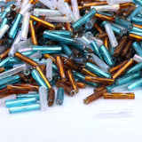 OlingArt Mixed Tube Bead 2x9mm 2900pcs/bag Bugles Glass Seed Beads