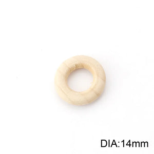 Olingart 15-100mm Hemu Wooden Ring Natural Children's Toys DIY Jewelry Making