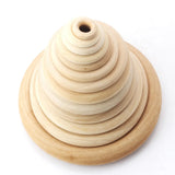 Olingart 15-100mm Hemu Wooden Ring Natural Children's Toys DIY Jewelry Making
