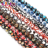 Tibetan Dzi Eyes Beads Green Agat Stone 8MM Round Loose Beads