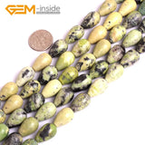 Green African Turquoise Gemstone Beads 15" Strand