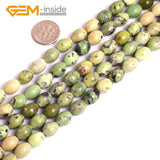 Green African Turquoise Gemstone Beads 15" Strand