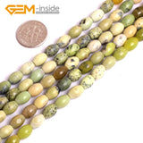 Green African Turquoise Gemstone Beads 15" Strand