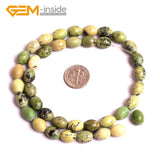 Green African Turquoise Gemstone Beads 15" Strand