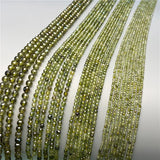 Olive Green Faceted Zircon Beads 2 3 4mm Jewelry Making Spacer Beads