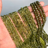 Olive Green Faceted Zircon Beads 2 3 4mm Jewelry Making Spacer Beads
