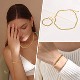 Olive Leaf Chain Necklace, Stainless Steel Jewelry