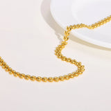 Olive Leaf Chain Necklace, Stainless Steel Jewelry