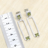 Olive Peridot Zircon Silver 925 Jewelry Set for Women Bridal Gift