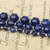 6-10mm Lapis Lazuli Faceted Beads 15''