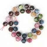 Olive Shape Tourmaline Beads 6 8 10mm Natural Faceted Loose Spacer Beads