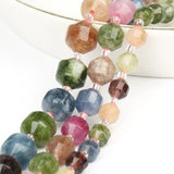 Olive Shape Tourmaline Beads 6 8 10mm Natural Faceted Loose Spacer Beads