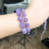 Faceted Purple Amethyst Beads 8-10mm 15''